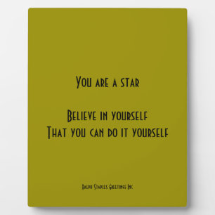 Placa Expositora Eres una estrella