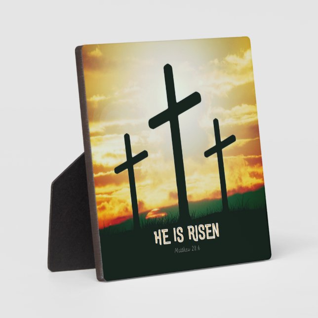 PLACA EXPOSITORA ES RISEN - ILUSTRACION ORIENTAL  (Anverso)