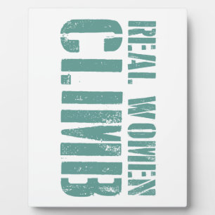 Placa Expositora Escalada de mujeres reales