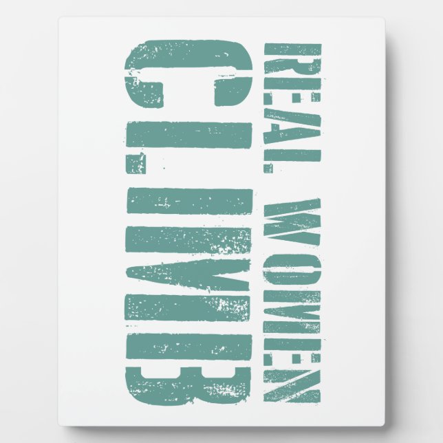 Placa Expositora Escalada de mujeres reales (Frente)