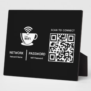 Placa Expositora Escaneo inalámbrico de código QR para conectar el