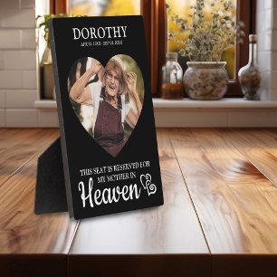 Placa Expositora Escaño Reservado En El Heaven Family Memorial Phot