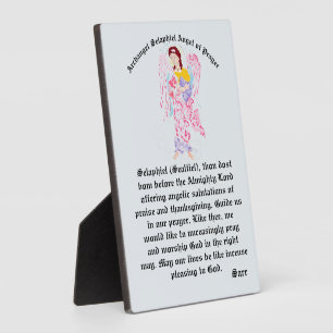Placa Expositora Escarabajo: Arcángel de la oración Selaphiel