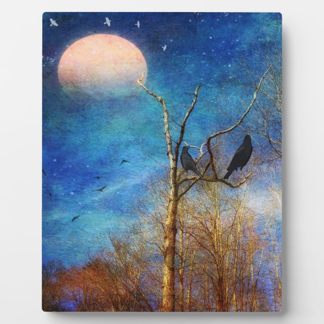 Placa Expositora Escena de bosque caprichosa (Frente)