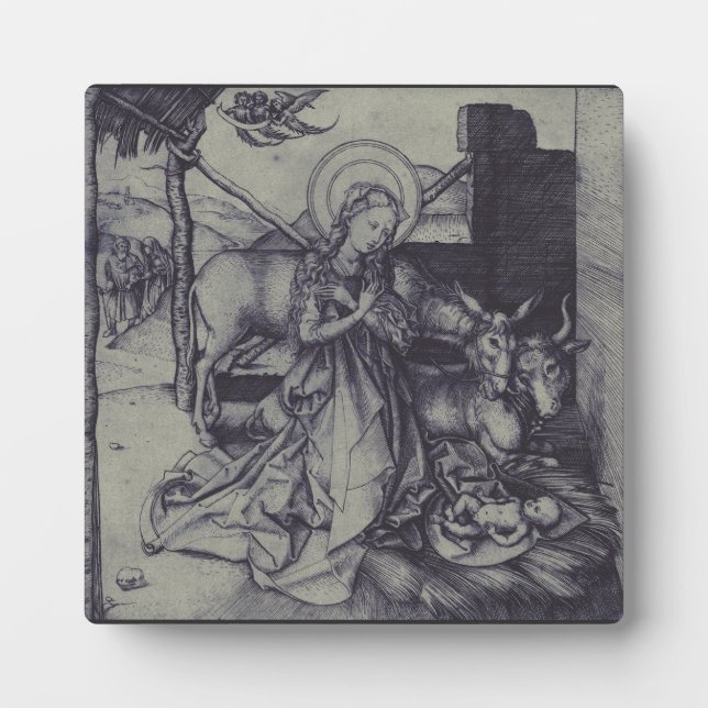 Placa Expositora Escena de la Natividad Vieja en Jesucristo (Frente)