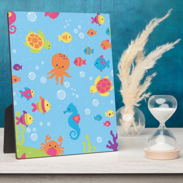 Placa Expositora Escena submarina suave (Lado)