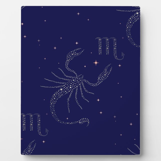 Placa Expositora escorpión de estrellas (Frente)