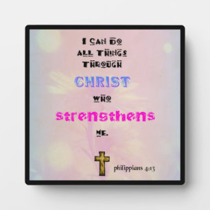 Placa Expositora Escritura cristiana inspiradora cita tipografía