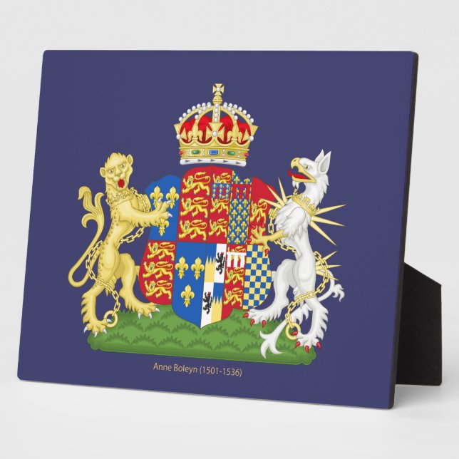 Placa Expositora Escudo de armas Anne Boleyn (Lado)