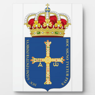 Placa Expositora Escudo de armas de Asturias (España)