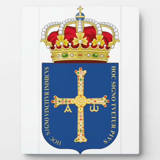 Placa Expositora Escudo de armas de Asturias (España) (Frente)