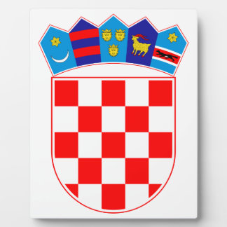 Placa Expositora Escudo De Armas De Croacia