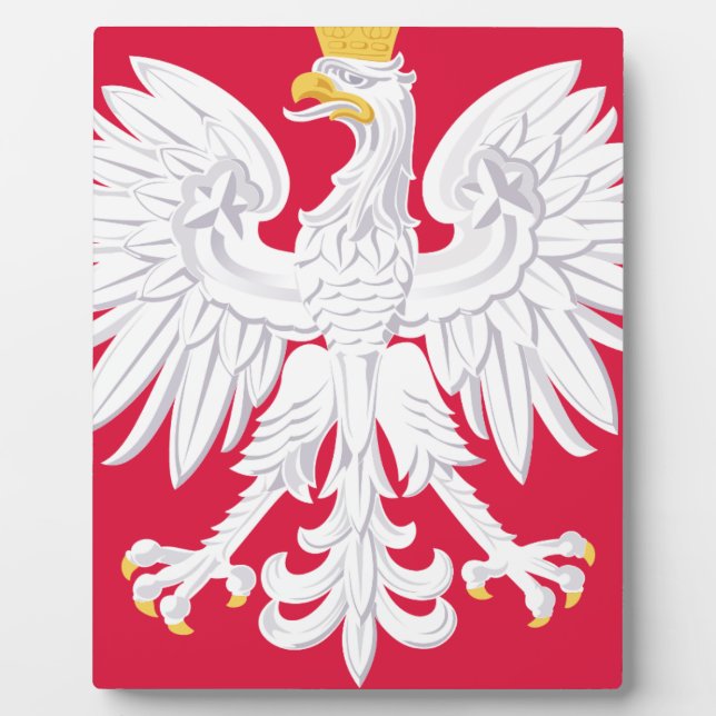 Placa Expositora Escudo de armas de Polonia (Frente)