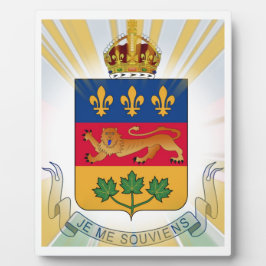 Placa Expositora Escudo de armas de Quebec