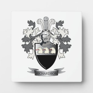 Placa Expositora Escudo de armas de Richardson