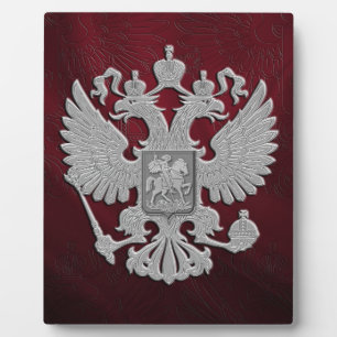 Placa Expositora Escudo de armas de Rusia