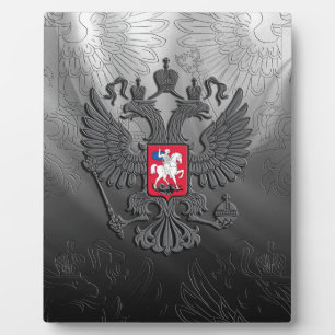 Placa Expositora Escudo de armas de Rusia