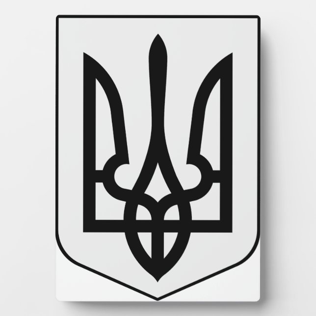 Placa Expositora Escudo de armas de Ucrania (Frente)