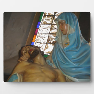 Placa Expositora Escultura De La Pieta