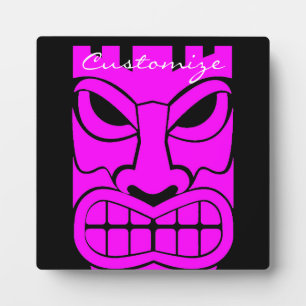 Placa Expositora Escultura rosa de Tiki Thunder_Cove