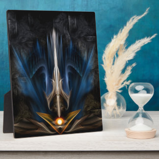 Placa Expositora Espada de arte fractal ligero