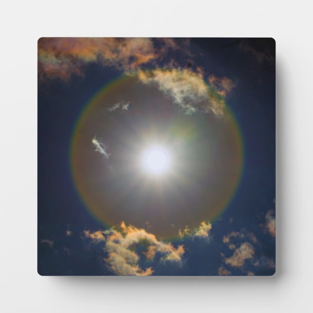 Placa Expositora Espectáculo de luz irlandés de Dios (Frente)