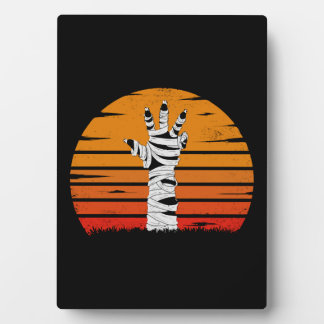 Placa Expositora Espeluznante Mummy Hand Costume Halloween Hallowee