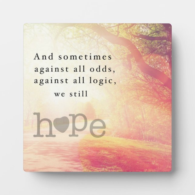 Placa Expositora Esperanza (Frente)