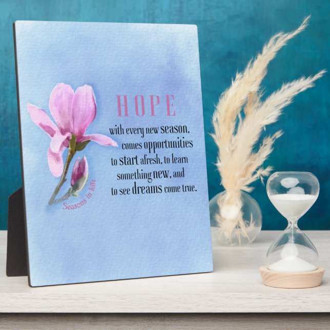 Placa Expositora Esperanza en flor (Lado)