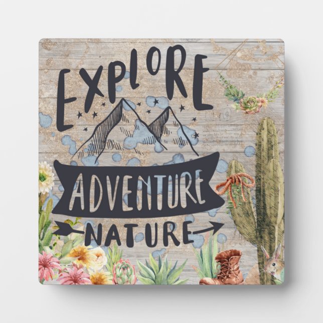 Placa Expositora Esperanzas de exploración (Frente)