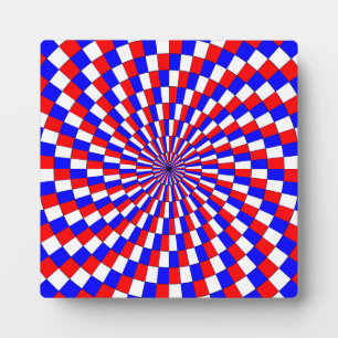 Placa Expositora Espiral azul blanco rojo de Kenneth Yoncich
