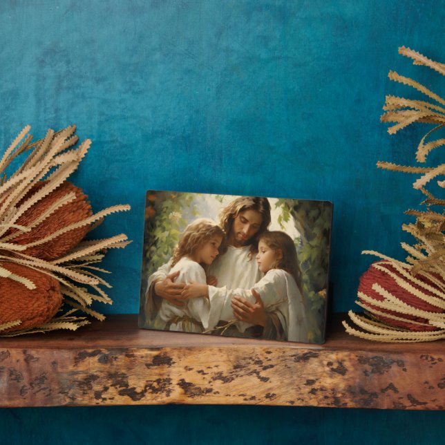 Placa Expositora Espiritual Jesús Plaque (Lado)