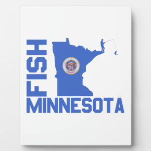 Placa Expositora Esquema de estado de Pescado Minnesota