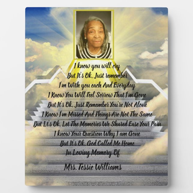 Placa Expositora Está bien en memoria (Frente)