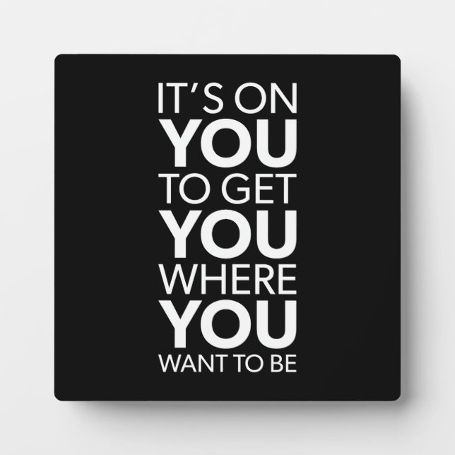 Placa Expositora Está en ti, el éxito de Gym se motiva (Frente)