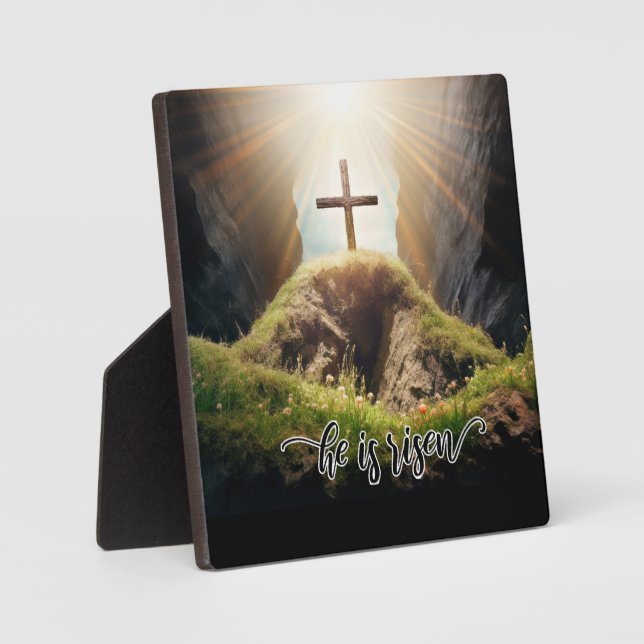 Placa Expositora Está levantado, Pascua, (Anverso)