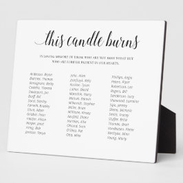 Placa Expositora Esta vela arde en la reunión de la clase escolar e