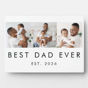 Placa Expositora Establecido Mejor Papá del Mundo 3 Fotos
