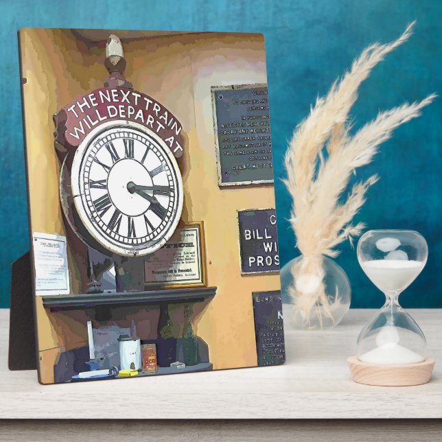 PLACA EXPOSITORA ESTACIÓN DE TREN (Lado)