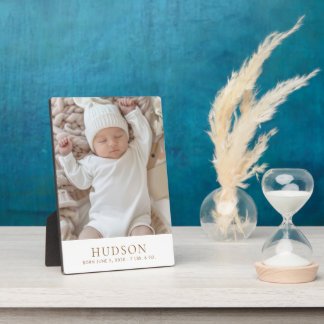 Placa Expositora Estadísticas de nacimiento de bebé con foto person