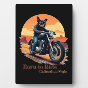 Placa Expositora Estampado Artístico de Motocicleta Chihuahua Nacid