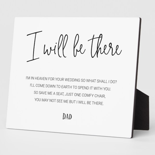 Placa Expositora Estaré Ahí Presidente Conmemorativo Con Nombre Bod (Lado)