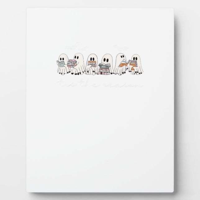 Placa Expositora Este es el libro de temporada de Halloween leyendo (Frente)