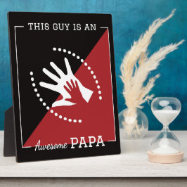 Placa Expositora Este tipo es un papá Plaque increíble