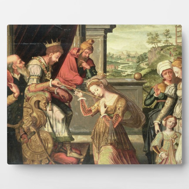 Placa Expositora Ester ante el rey Asuero y enviar a Hamán (Frente)