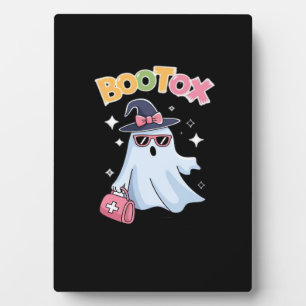 Placa Expositora Esteticista Botox Halloween Enfermera Estética Pla
