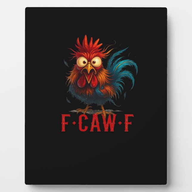 Placa Expositora Estilo básico esencial de pollo F-Caw-F (Frente)