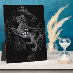 Placa Expositora Estilo cromado Leo Zodiac Map Hevelius 1690