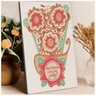Placa Expositora Estilo de diseño floral único