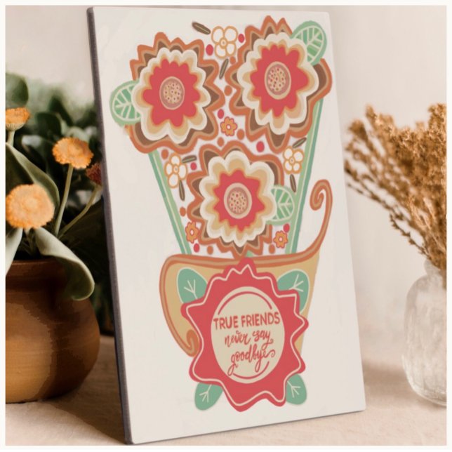 Placa Expositora Estilo de diseño floral único (Subido por el creador)